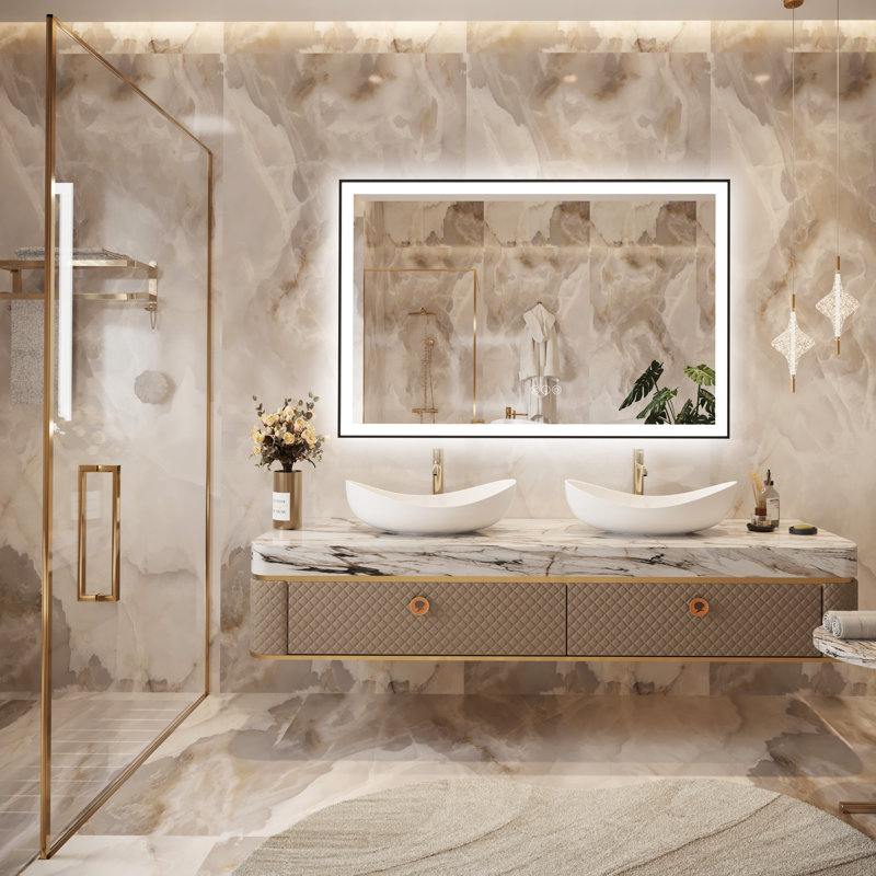 Miroir de salle de bain Dokes, 36 po x 55 po