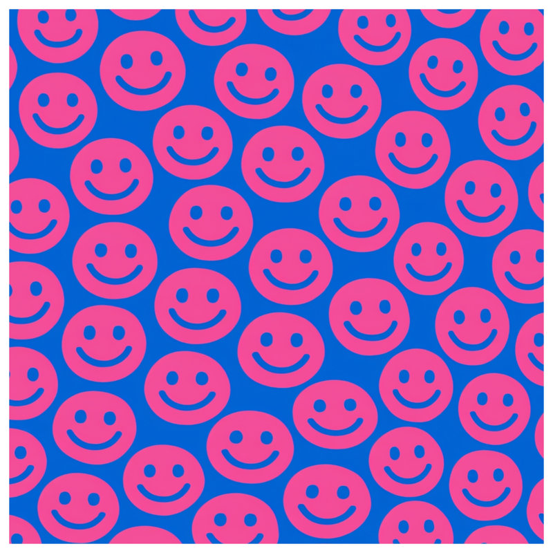 Smiley Faces Quilted Thin Bedspread, Twin