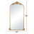 Audranna Gold Metal Scroll Tall Ornate Arched Baroque Room Floor Mirror, 28" x 1" x 48"-1630475935-1630475934
