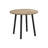 Dining Table Set, 3Pcs Set, Small, 35" Drop Leaf, Kitchen, Black Metal, Brown Laminate, Contemporary, Modern