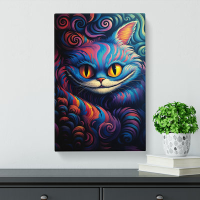 Cheshire Cat Op - Wrapped Canvas