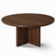 Ensemble de table de salle à manger ronde en placage de bois de 60 pouces avec 6 fauteuils à dossier arrondi en velours-470850352