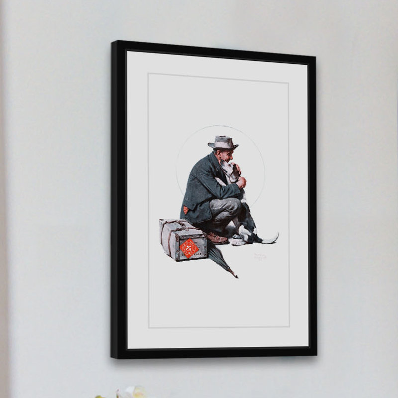Pals by Norman Rockwell - Wrapped Canvas Print, 61 cm H x 41 cm W x 4cm D
