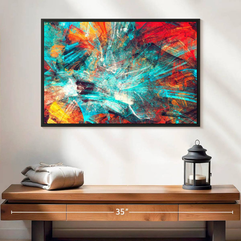 Avery Vibrant Splash Abstract, H 17 po x l 25 po