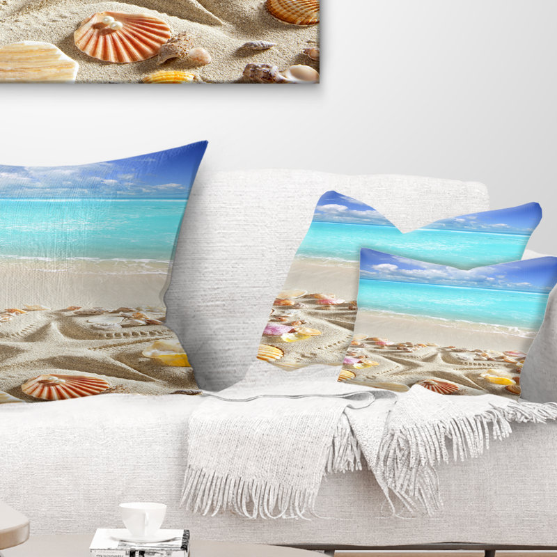 Coussin lombaire mer étoile mer et terre