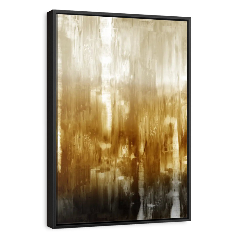 Amber Gradation, Floating Frame Black, 25" X 37"