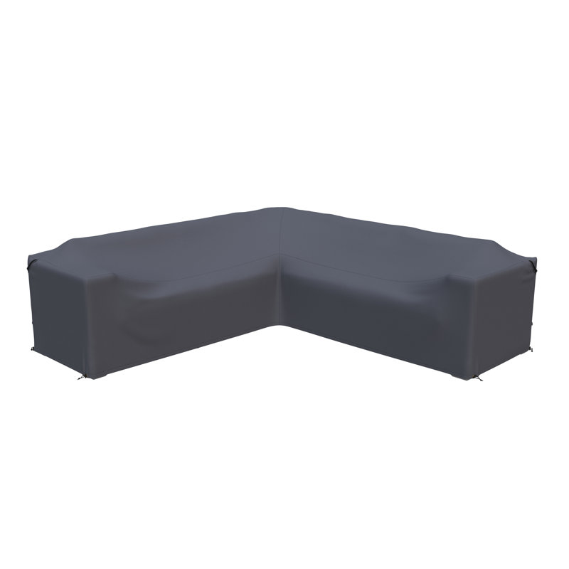 Ana 94" Wicker Outdoor Patio Sectional L- Shape Sofa Cover