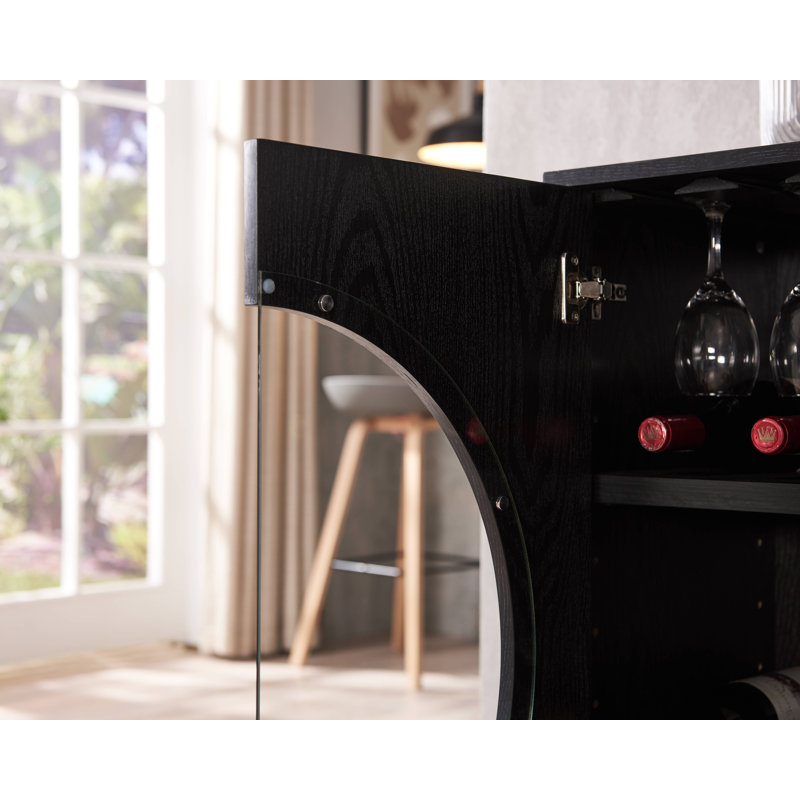 Armoire bar, Noir uni
