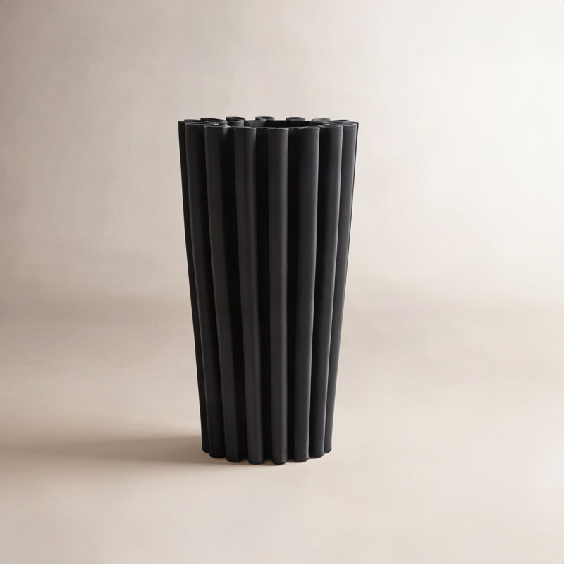 Vase de table en céramique Blaine, H 11,9 po x l 6,2 po x P 6,2 po