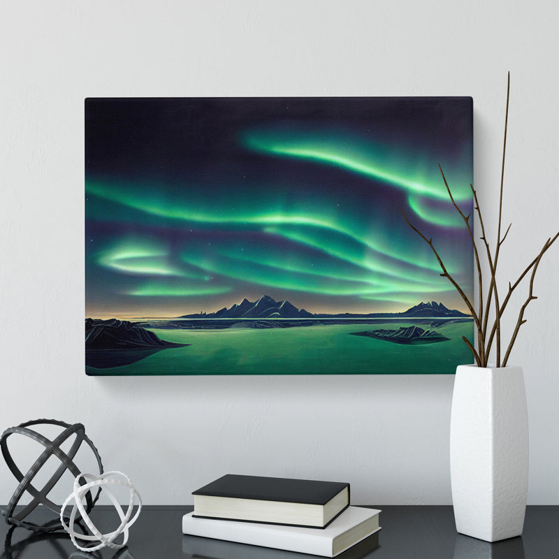 Traditional Northern Lights - Wrapped Canvas, 35cm H x 50cm W x 3cm D