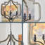 Lustre classique géométrique à 4 lumières Colmenero