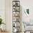 360° Rotating Bookcase, Storage And Display Spinning Corner Bookshelf For Home Office And Living Room-1453556998-1453556999