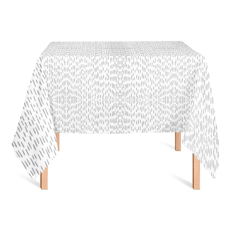 Harielson Abstract Square Tablecloth, Gray