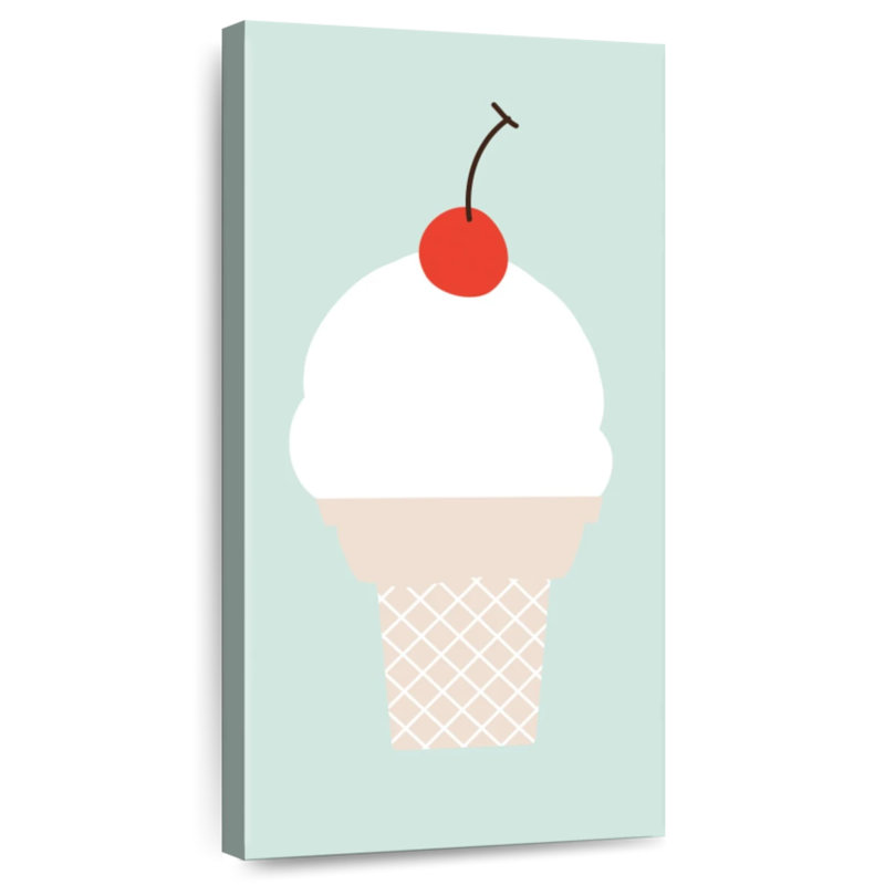 Cornet de glace I, H 24 po x l 12 po