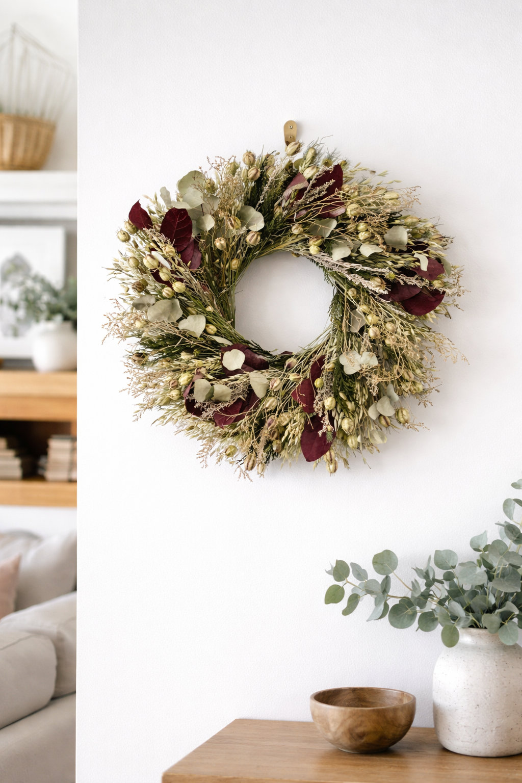 22" Handcrafted Salal Leaf Wreath