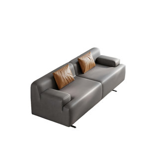 Banc rembourré en cuir de microfibre Modern Simplicity