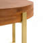 Table basse moderne d'épissure rétro moderne, plateau en bois de sapin avec pieds croisés-1131747783-1299563951