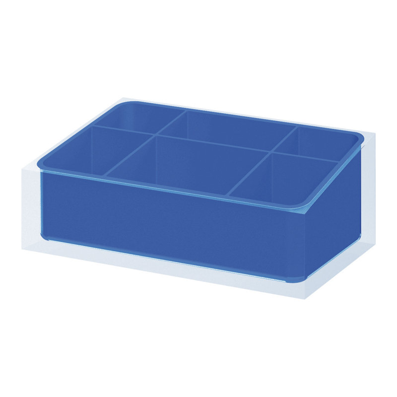 Picard Plastic 6 Compartment, Blue