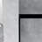 56-60 .In W X 60 .In H Double Sliding Shower Door With 1/4 Inch Thick Tempered Glass  In Matte Black  | Aluminum Frame | Stainless Steel Handle | Explosion Proof Film-121333421