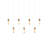 Cannula 7-Light Linear Multi-Drop Pendant-124298643-124298646