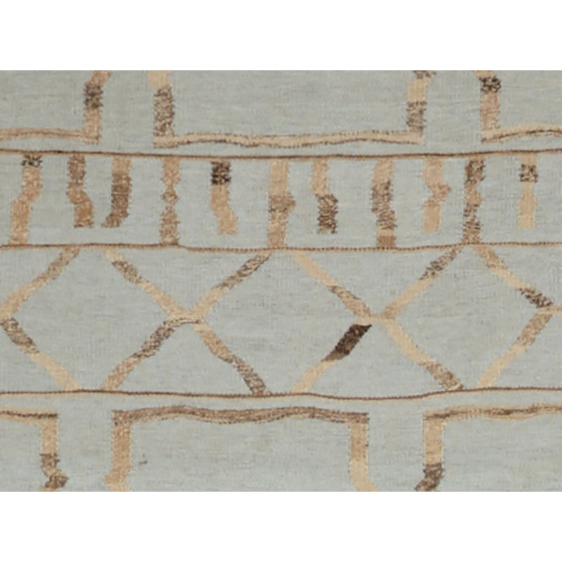 Moroccan Geometric Area Rug in Gray