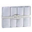 4 Piece Cotton Velour Lace Towel Set