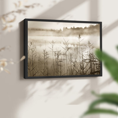 Soft Sepia Rise -Framed Print - Restickable