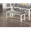 Ensemble de salle à manger 6 pièces, 4 chaises d'appoint et un banc en bois aggloméré