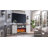 Conogher Farmhouse Fireplace TV Stand with 36" Electric Fireplace for 80 Inch TVs.-901765916