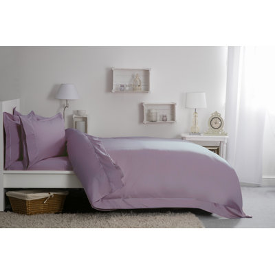 Cotton Solid Colour Duvet Cover Set with Pillowcases Included