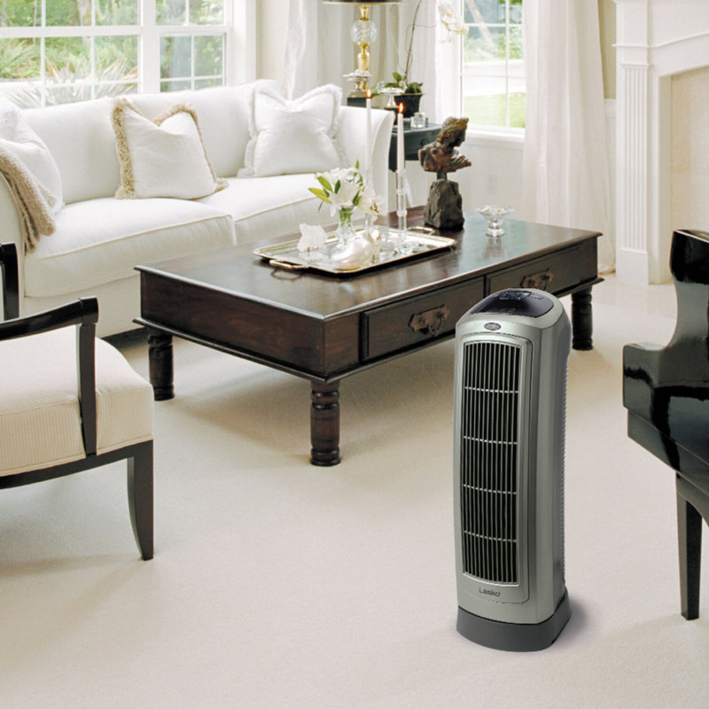Chaufferette tour à ventilateur électrique numérique en céramique 1500 watts avec technologie Save-Smart