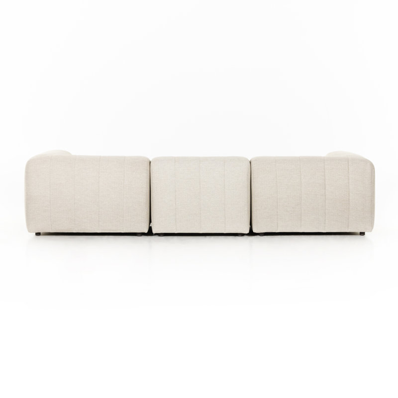Gwen Outdoor 3 - Seat Patio Sectional, Faye Sand