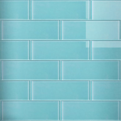 Carreau de mosaïque en verre 4 po x 12 po Supreme