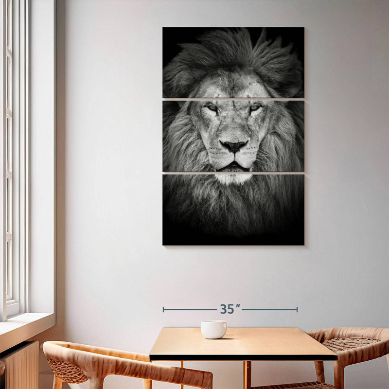 Brampt Alpha Lion Head, 65" H x 42" W