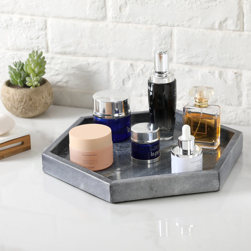 Bathroom Accessory Tray, Grey