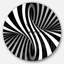Noir et blanc en spirale - horloge murale moderne-2011937261