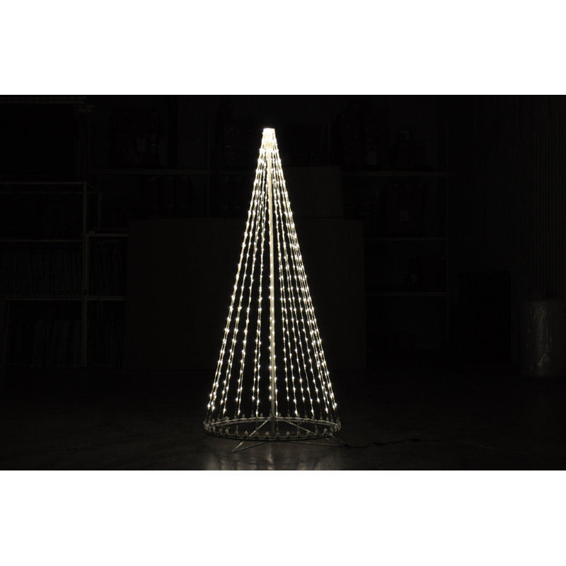 Arbre à DEL 3-D (1616-P), H 96 po x l 45 po x P 30 po, Blanc