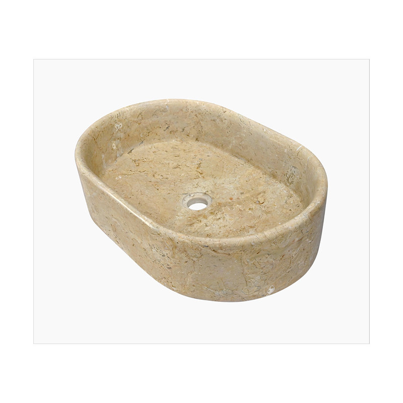 Vessel Sink, Oval-Shaped Sink For Bathroom, Gold