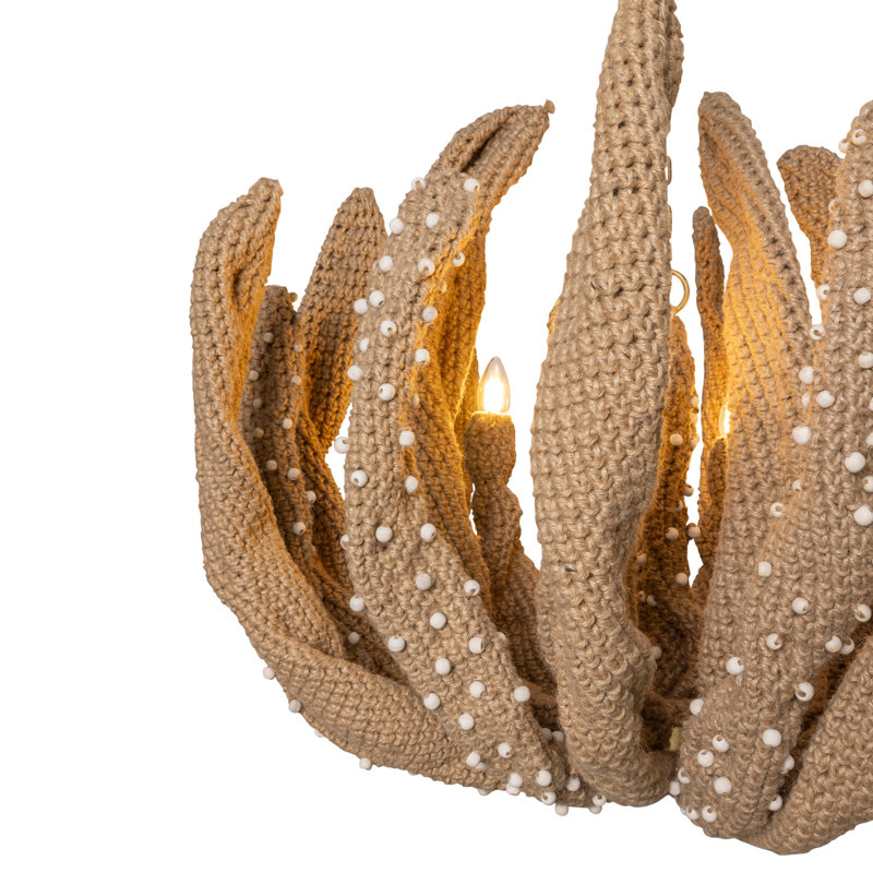Crocheted Jute Chandelier - Mossel
