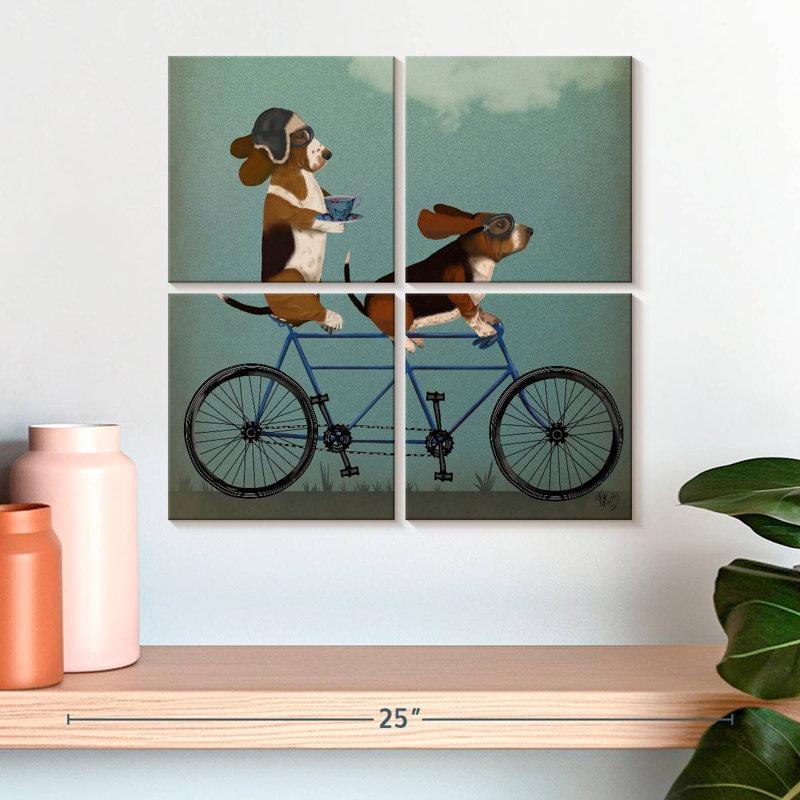 Tandem Bramet Basset Hound, H 18 po x l 18 po