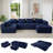 Boneless U Shaped Modular Sectional Sofa Couch-823979321-823979317