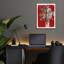 "Bouquet fond rouge" par Maria Pietri-2024095218