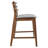 Hartz Solid Wood Counter Stools – Set of 2 Upholstered Fabric Seat & Open Back, Mid‑Century Modern-1692401150