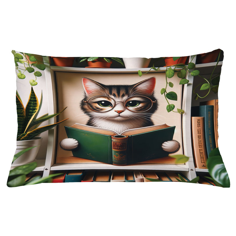 Cat Pillow Cover, 16"H x 26"W, Rectangle