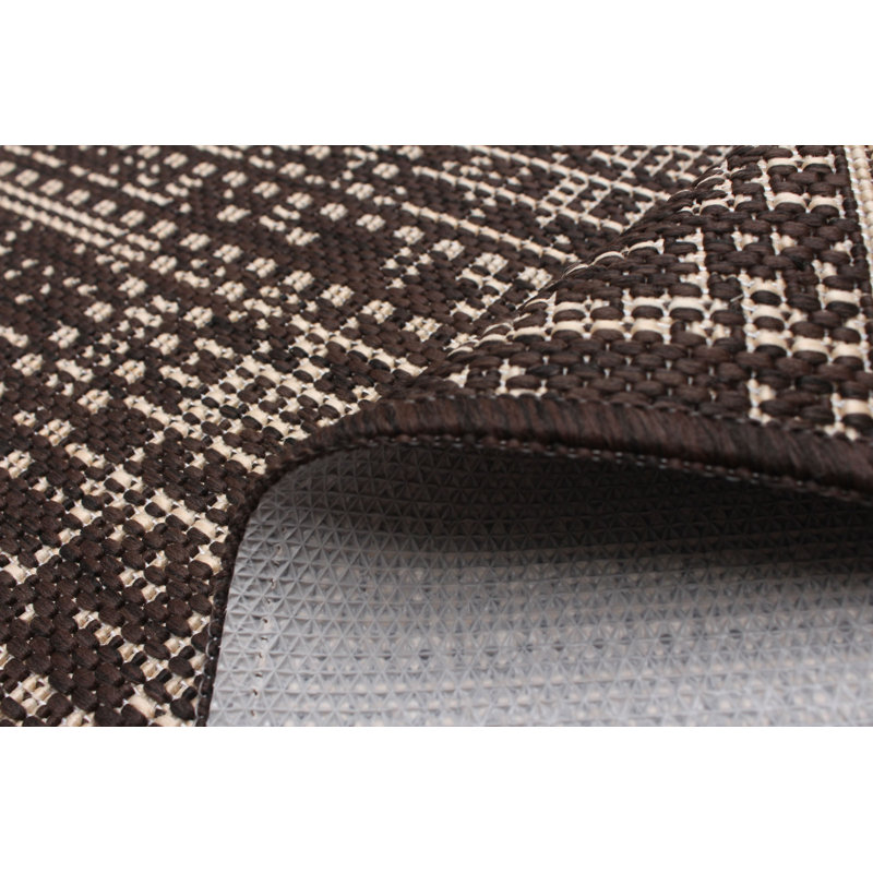 Tapis intérieur / extérieur chocolat Bralon, Tapis de couloir 2 pi 2 po x 6 pi 7 po