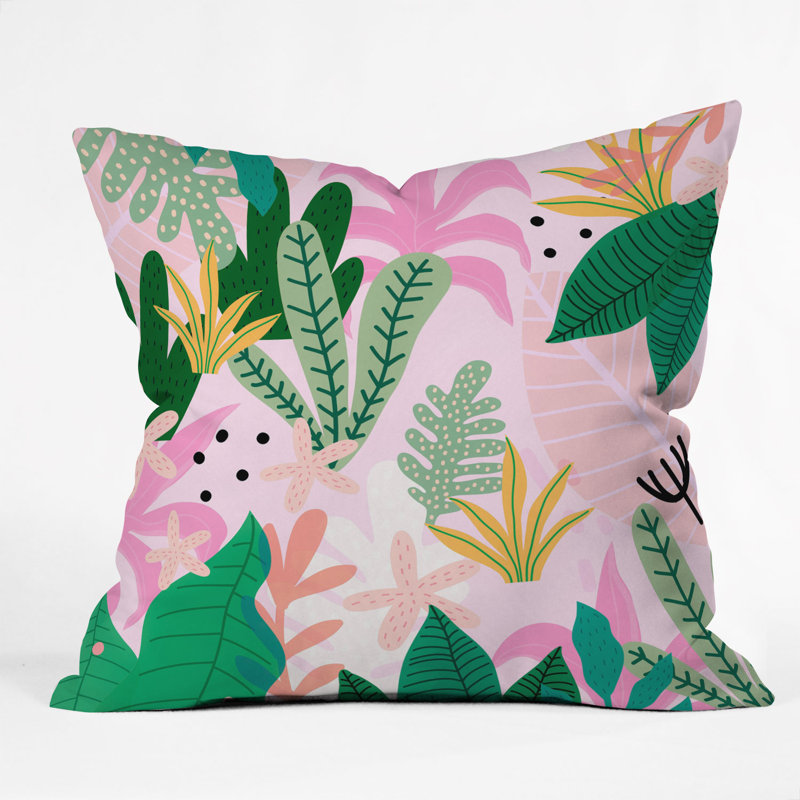 Coussin décoratif intérieur/extérieur dans le jungle sunup