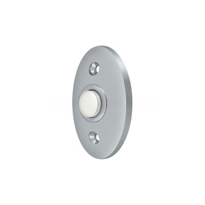 Bouton de sonnette; Standard; Finition chrome satiné