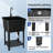 Plastic Utility Sink Freestanding With Storage Shelf-104411178