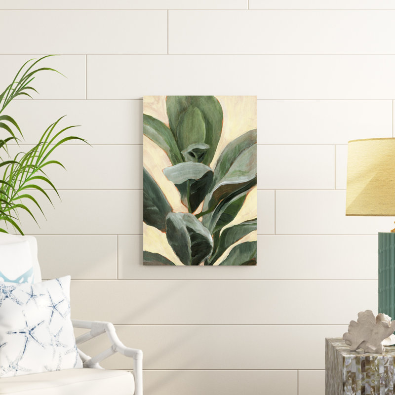«Plant Study II» par Annie Warren - peinture sur toile tendue, H 30 po x l 20 po, Toile tendue, Non
