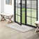 Double Border Machine Tufted Performance Light Gray/White Rug